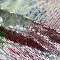 Polyester Örgü Kravat Boyalı Jersey İşlemeli Payetler Kumaş
